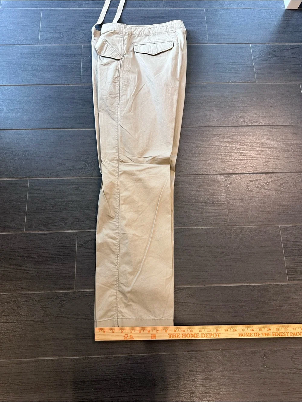 Men's Vintage Summer 2010 Casual Drawstring Essential Chino Pants - Beige